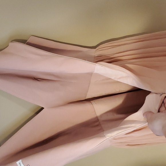 Dress the Population Alicia Midi Dress Blush Pink Size L - Picture 7 of 10